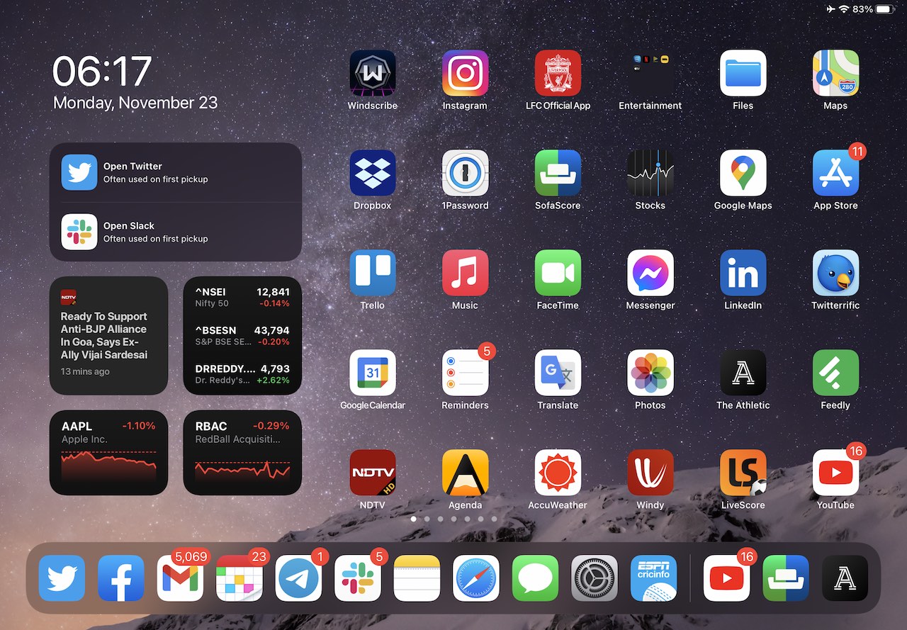 Ipad air 4 screenshot